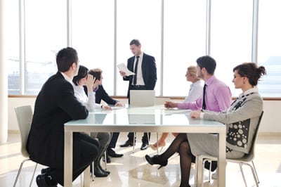 group of business people at meeting