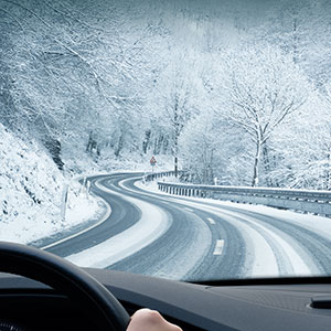 car-on-wintry-road