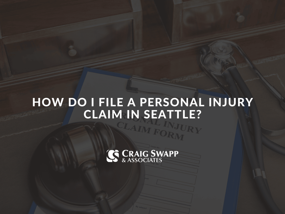 how do I file a personal injury claim in Seattle