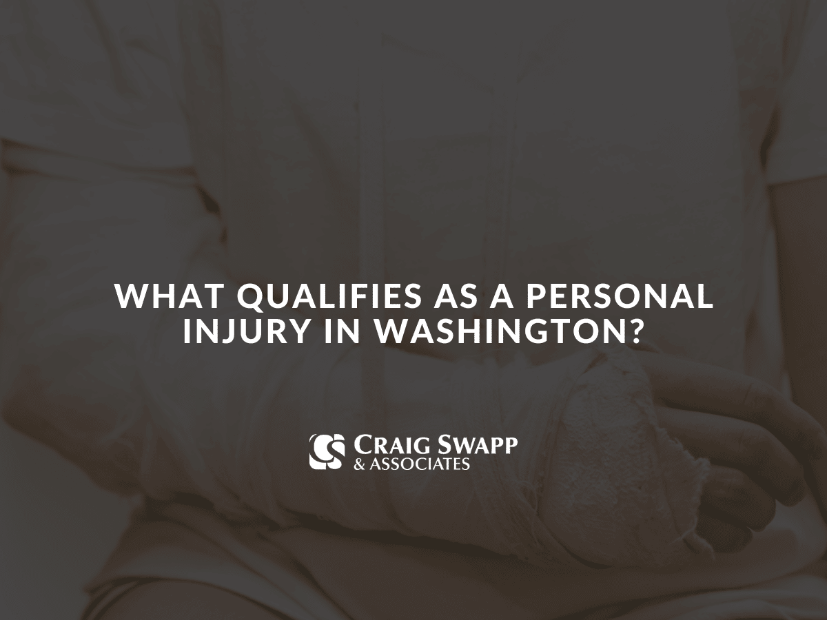 What qualifies as a personal injury in Washington?